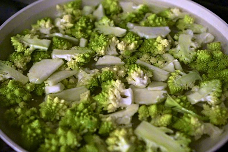 Spicy Romanesco with Parmesan