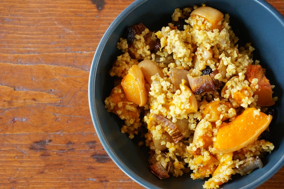 Curried Millet with Butternut Squash