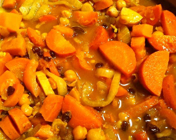 Sweet and Spicy Carrot and Squash Tagine