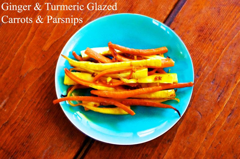 Ginger & Turmeric Glazed Carrots & Parsnips